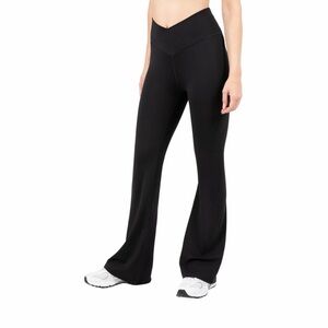 YITTY Active Women Ultraluxe Crossover Kick Flare High Waist Legging 32” Inseam